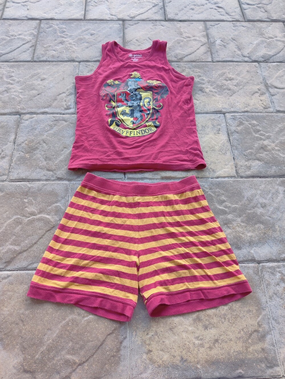 Harry Potter Gryffindor Girls Pajama Set Size 14 - Tank & Shorts